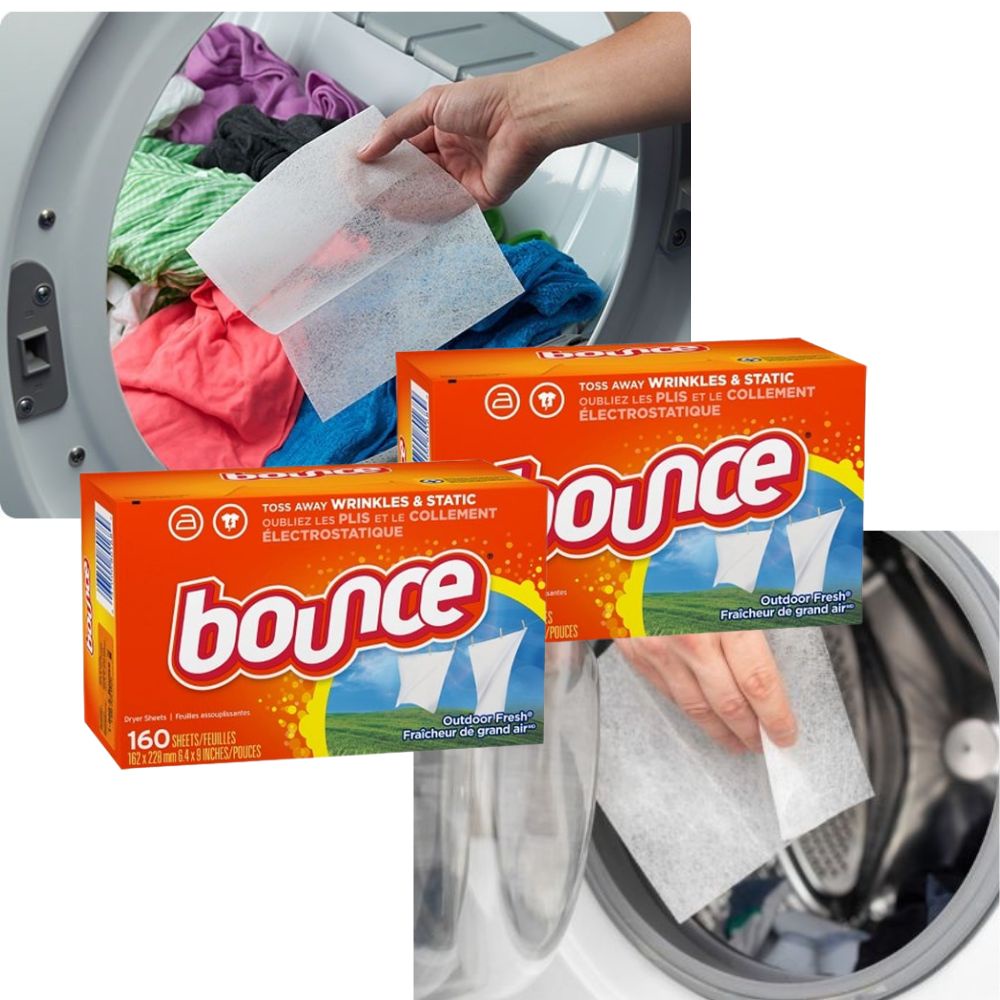 Giấy thơm quần áo Bounce Mỹ Hộp 160 tờ, làm mềm vải, chống ẩm mốc - Shop Lavenic