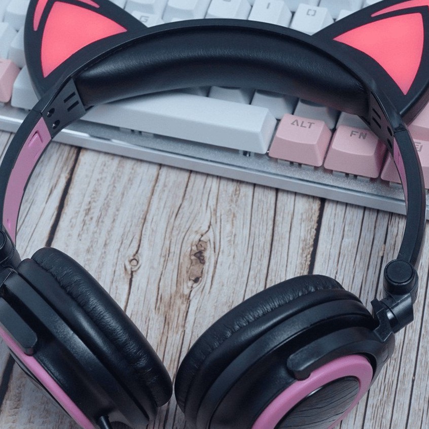 TAI NGHE MÈO CAT EARPHONE TTLIFE CÓ LED CỰC XINH ĐA DẠNG MÀU SẮC | BigBuy360 - bigbuy360.vn