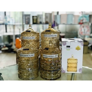 Thố mứt,hạt dưa thủy tinh 1,2,3 tầng cao cấp