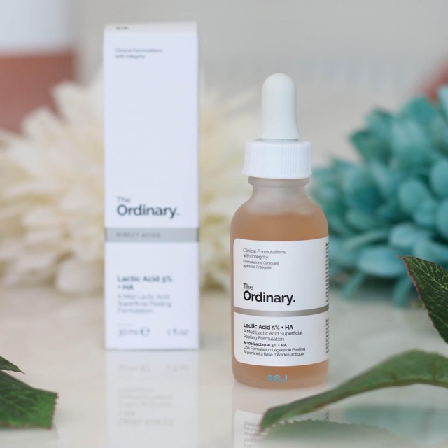 Tẩy Da Chết Hoá Học sáng da, đều màu The ordinary Lactic acid 5%, 10% +HA