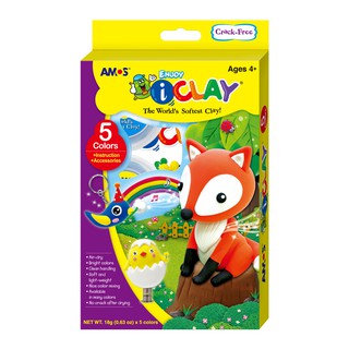 Đất nặn Amos 5 màu PAL AIC1