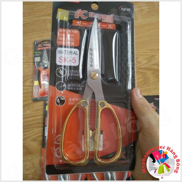 Kéo Kapusi cán vàng tay ánh kim siêu sắc bén K80