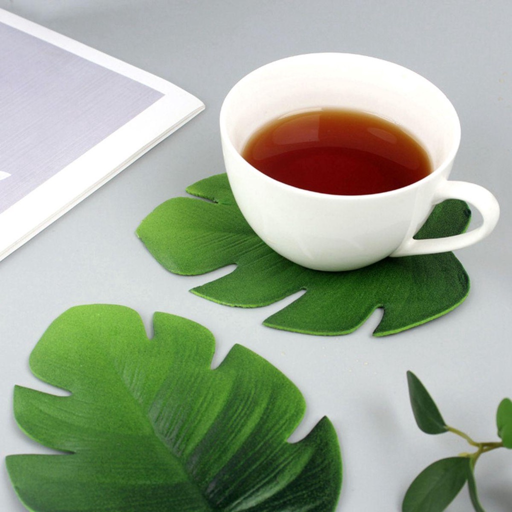 Đế Lót Ly Hình Lá Cọ Nhiệt Đới Hawaii