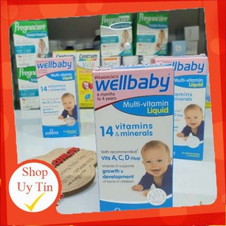 [ CHÍNH HÃNG ] Vitamin tổng hợp WELLBABY Multi-Vitamin Liquid bổ sung Vitamin cho bé [Date 2022]