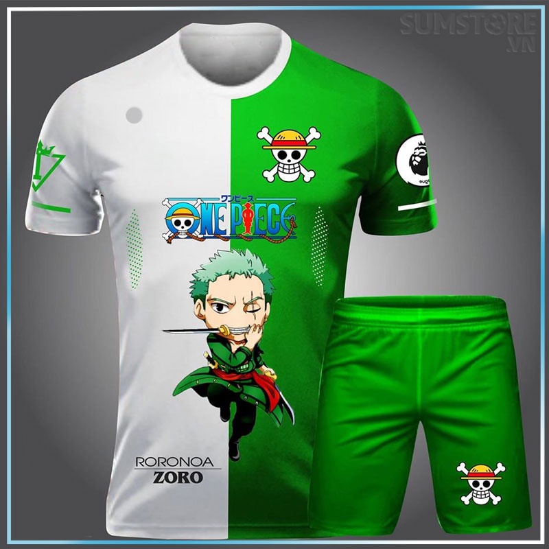 Áo Đá Banh Độc Lạ Dành Cho Fan One Piece – Zoro - Bộ Quần Áo Bóng Đá Nam Nữ Mới Nhất