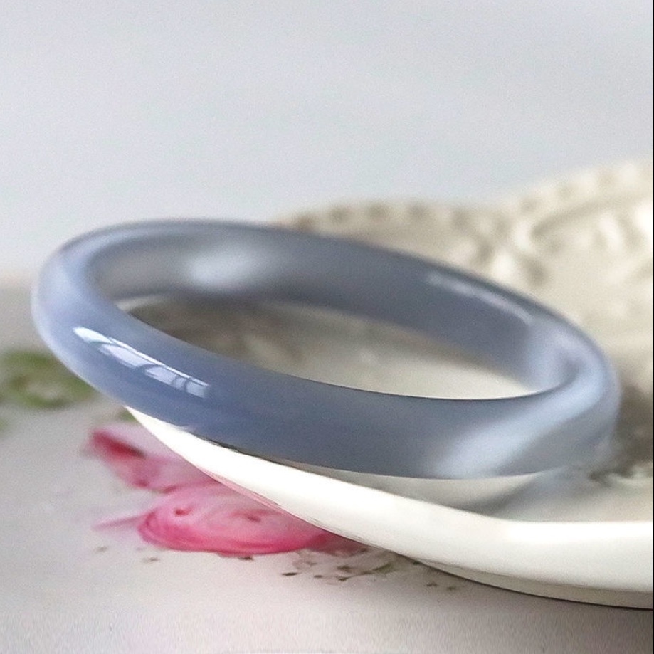 Vòng Đeo Tay Đính Đá Mắt Mèo Màu Xám Hiệu Ứng Mắt Mèo Thời Trang Hàn Quốc Chính Hãng