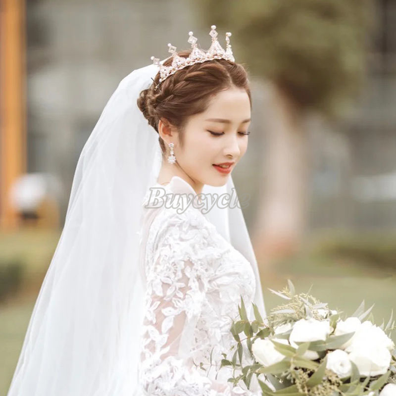 Vương Miện Công Chúa Baroque Đính Pha Lê Chụp Ảnh Sinh Nhật / Đám Cưới