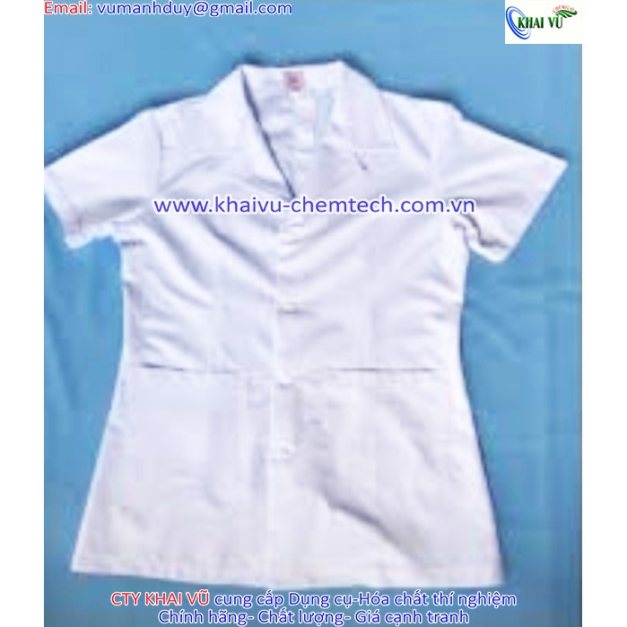 Áo blouse thí nghiệm, áo blouse y tá điều dưỡng THÂN NGẮN TAY NGẮN