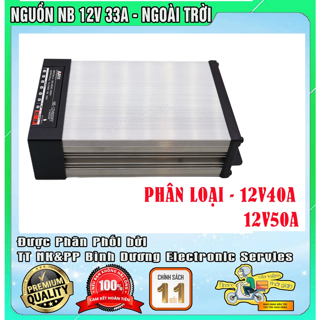 Nguồn tổ ong 12V 50A 12V 40A 12V 33A NB có tính năng Chống nước khi để ngoài trời hàng cũ Hình thức 95%