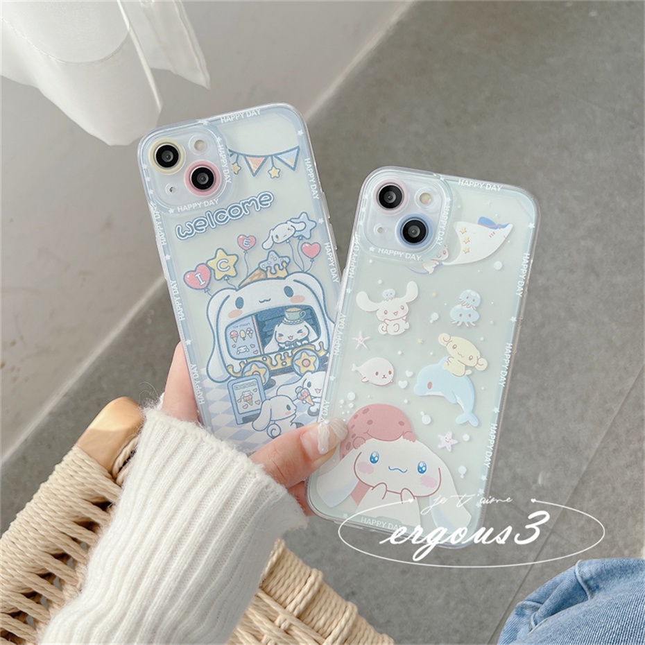 Ốp điện thoại hình Cinnamoroll dễ thương thích hợp Cho iPhone 14 13 12 11 Pro Max Se 2020 Xr X 7 8 Plus