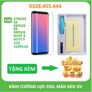 [TẶNG 01 THÚ NHÚN ] _ Kính cường lực UV Full màn hình (HỞ LOA) công nghệ mới đèn UV dành cho Samsung Galaxy.