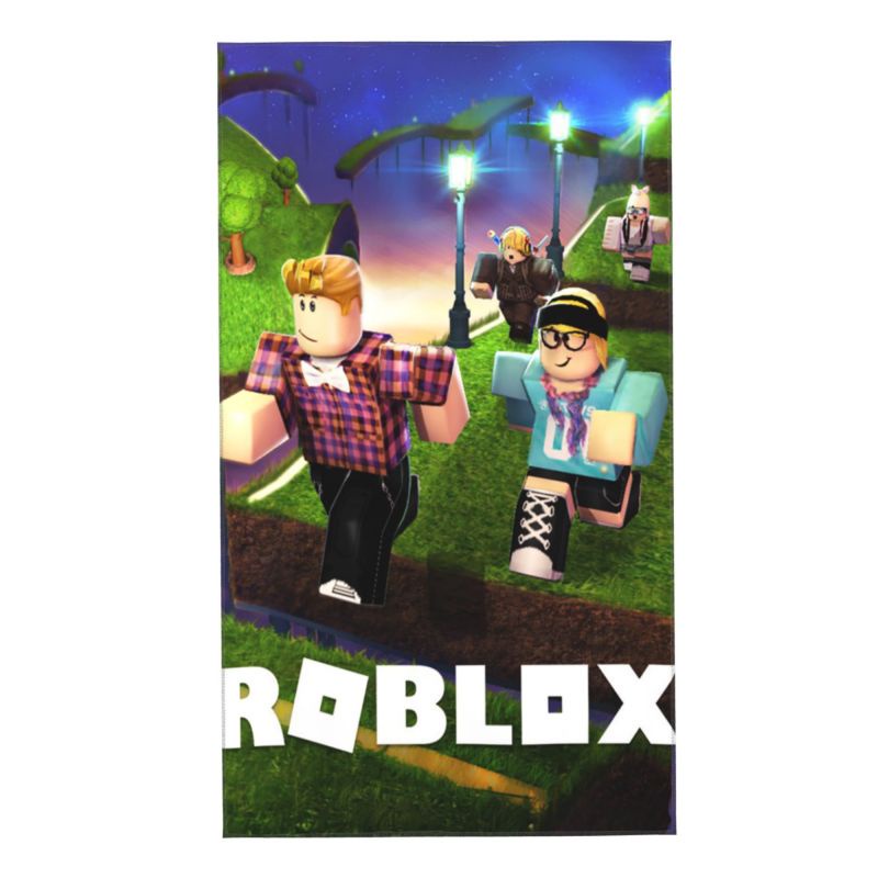 Khăn siêu mềm mỏng thấm hút tốt hình Robux Roblox đa năng cho phòng tắm/ nhà bếp/khách sạn/gym/spa có thể tùy chỉnh