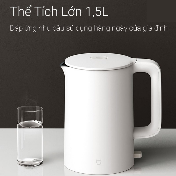 Ấm siêu tốc Xiaomi 1A 1,5l 1800w inox 304 siêu nhanh - Ấm đun nước siêu tốc Xiaomi , Bảo hành 24 Tháng