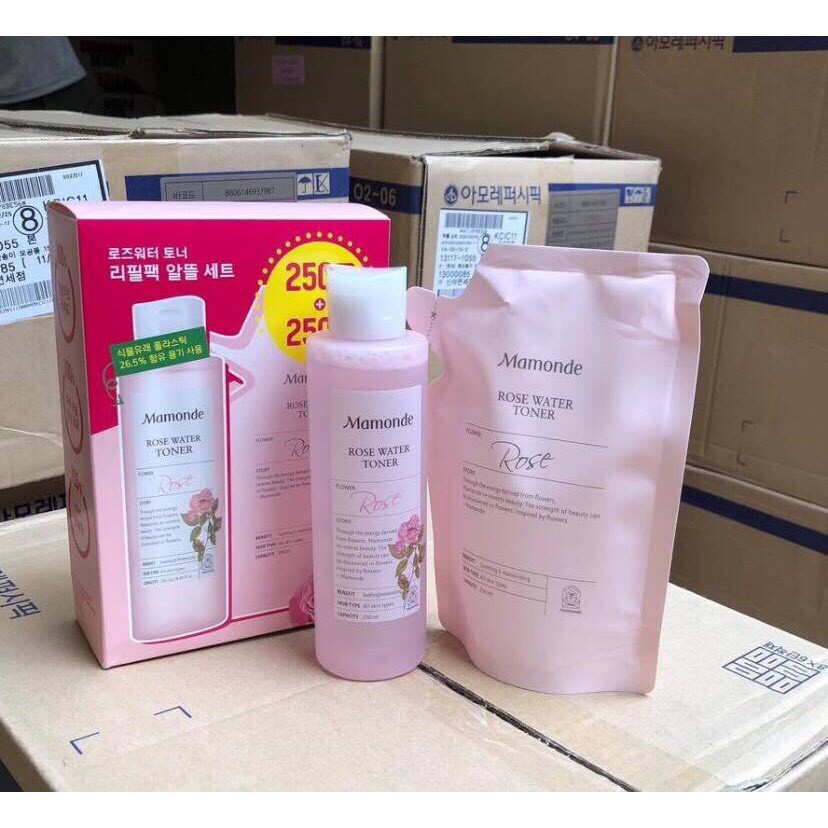 Nước Hoa Hồng Mamonde Rose Water Toner Túi 250ml | BigBuy360 - bigbuy360.vn