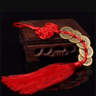 Xâu tiền xu ngũ đế may mắn loại bóng đẹp