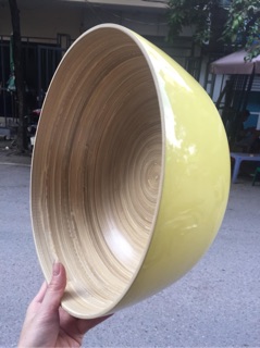 Bộ chậu ngâm chân cốt tre độc đáo