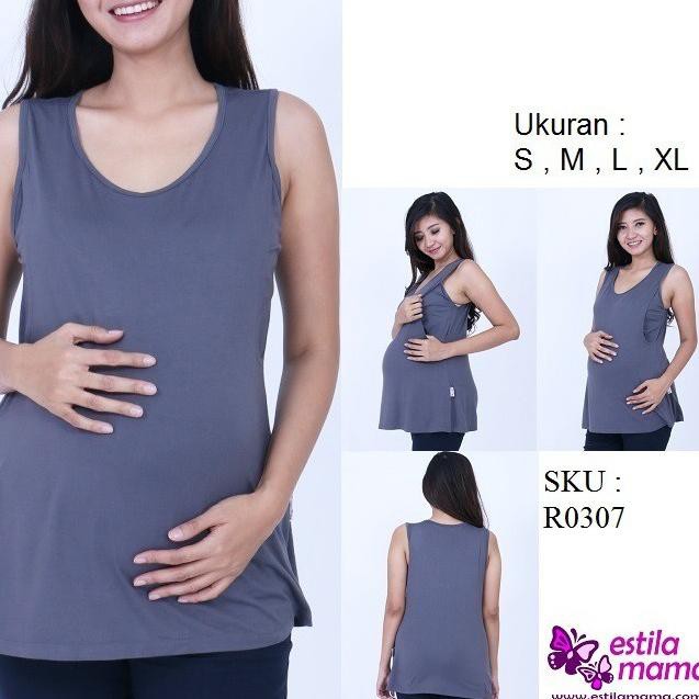 Áo Thun Bầu In Chữ "Estila Mama" Màu Trắng / Đen / Moka / Chocolate / Marun / Gray / Blue / S / M / L / Xl