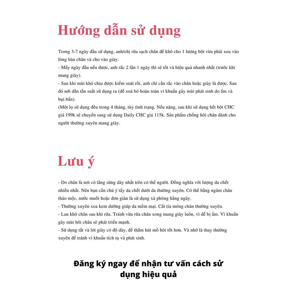Bột Khử Mùi Hôi Chân, Hôi Giày Fcare CHC - Ngăn Ngừa Vi Khuẩn Gây Mùi, Mồ Hôi, Khử Mùi Hôi Hiệu Quả