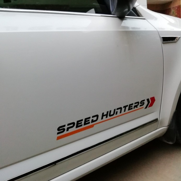 Bộ Tem Decal Chữ Speed Hunter Dán Sườn Xe ô Tô Ms-233