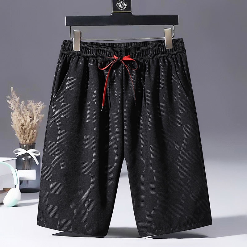 Quần Short Thể Thao Đi Biển Dáng Rộng Nhanh Khô Phối Dây Rút Cá Tính Cho Nam