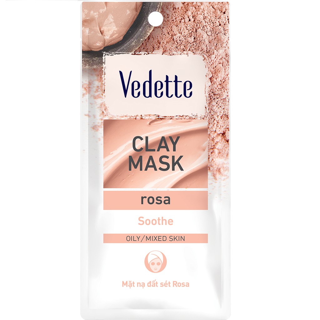 Mặt nạ đất sét Rosa Vedette Clay Mask 12g (dạng gói)