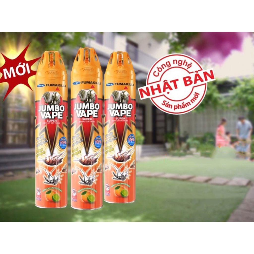 Combo 10  chai Bình Xịt Côn Trùng Jumbo Vape Chai 600ml tặng thêm 60ml-[FREE SHIP] TỪ ĐƠN 50K