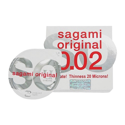 [BAO CAO SU SAGAMI] Bao cao su siêu mỏng nhất thế giới Sagami Original 0.02mm 100% KHÔNG mùi cao su siêu an toàn