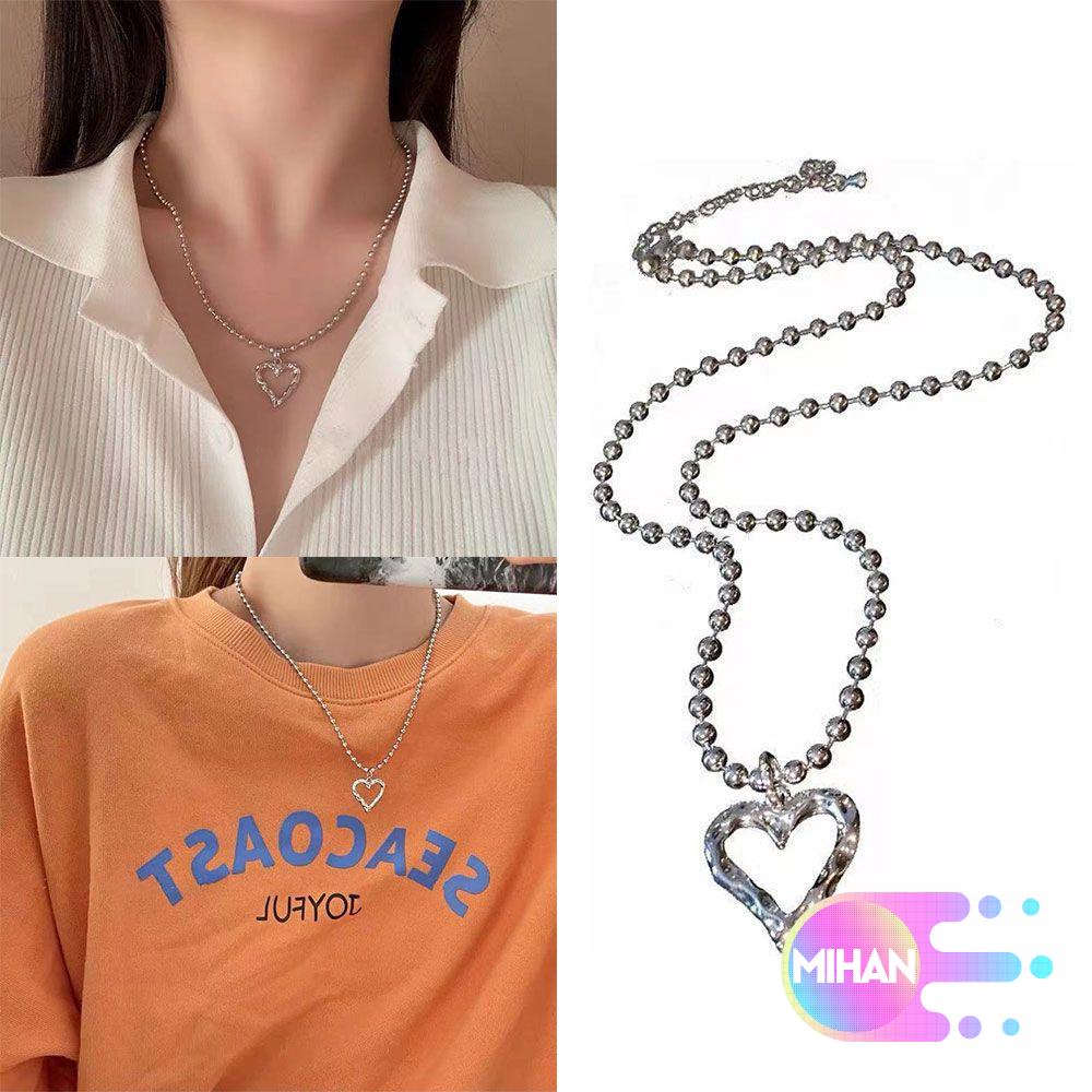Vòng cổ kim loại mặt hình trái tim thời trang sành điệu cho nữ