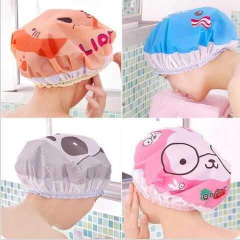 Mũ chụp tóc khi tắm mẫu hoạt hình cute