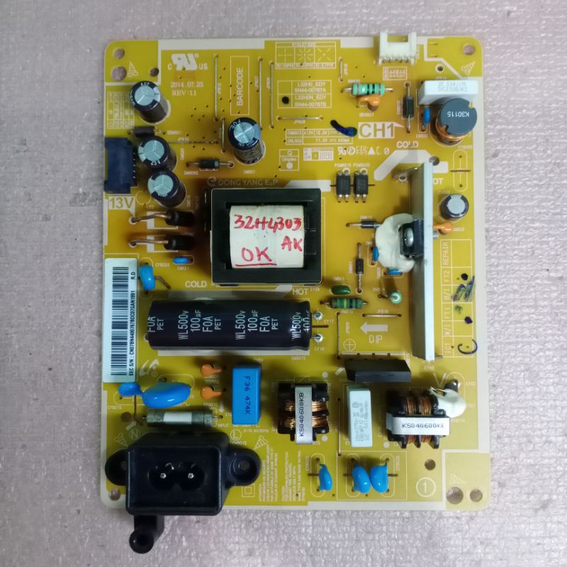 Bo mạch tivi Samsung 32H4303 32H4303AK,bo xử lý, khiển, nguồn,main chính, chủ, wifi, mắt nhận