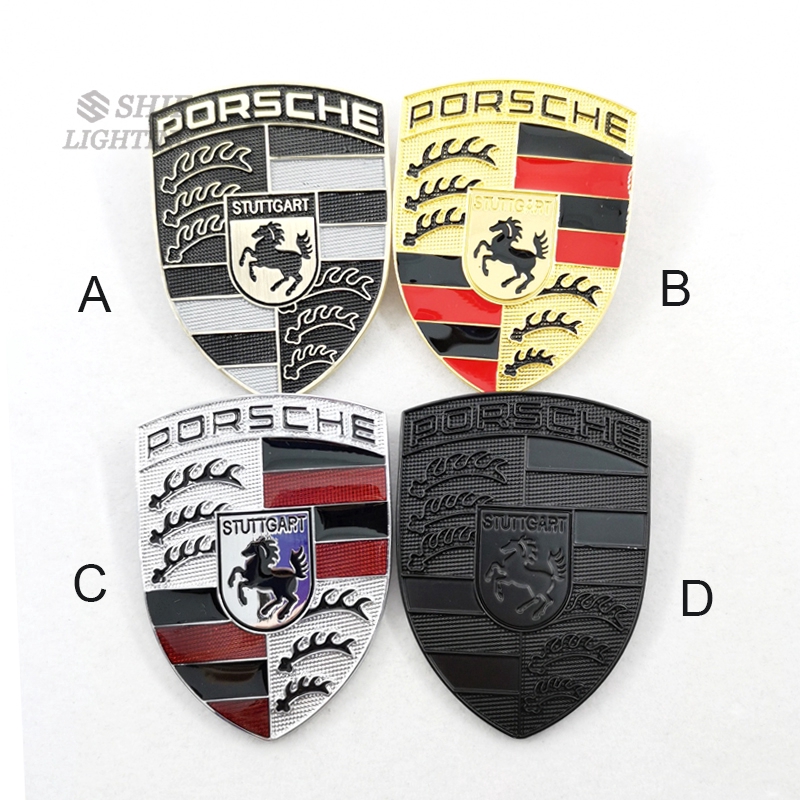 Logo Kim Loại Trang Trí Xe Hơi Porsche 1 Cái