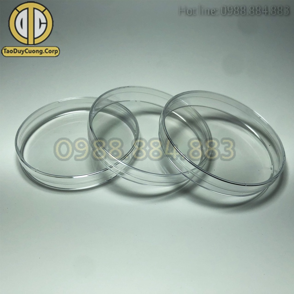 Túi 10 Cái - Đĩa Petri Nhựa Tiệt Trùng 90x15mm Dùng Để Nuôi Cấy Tế Bào