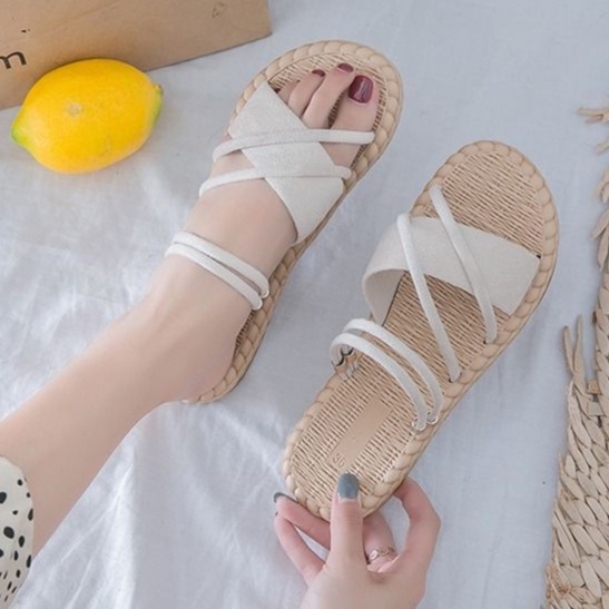 Dép Quai Ngang Đế Bệt Thời Trang Xuân Hè HQ052 2023