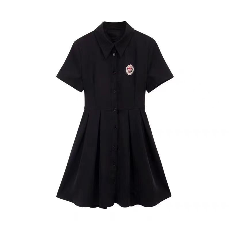 Đầm COZOK tay ngắn cổ polo xếp ly thời trang trẻ trung