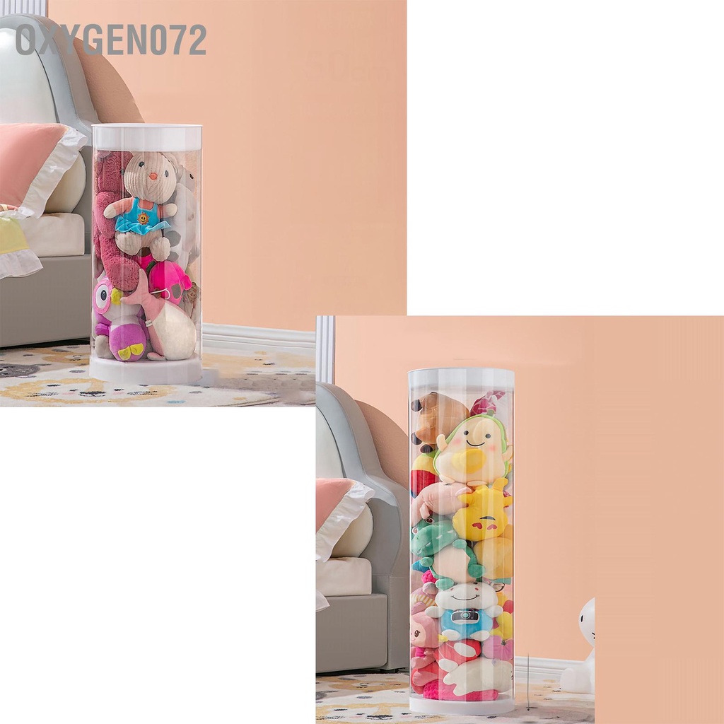 Hộp đựng đồ chơi thú nhồi bông em bé bằng PET trong suốt chống bụi dễ sử dụng - oxygen072
