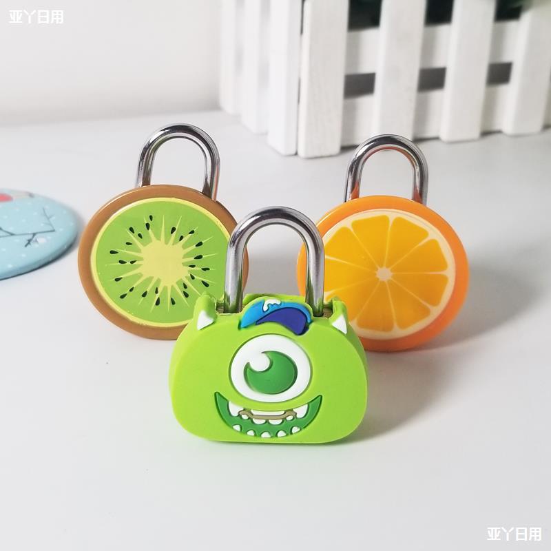 Ổ khóa mini chống trộm cho vali túi xách hình thú trái cây dễ thương KinoShop