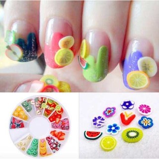 Trang trí móng - Đất Set Gắn Móng Trái Cây 12 Loại
