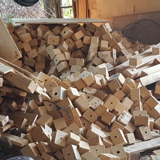 Khối Gỗ Độn Vuông Nâng Chiều Cao Giường Pallet 9x10x9x10cm