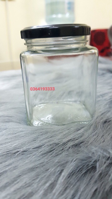 FREESHIP50K Lọ thuỷ tinh vuông 200ml đựng hạt đựng yến | BigBuy360 - bigbuy360.vn