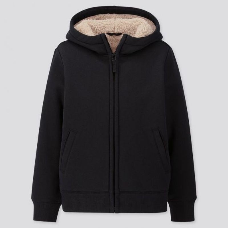 Áo khoác lông cừu Uniqlo xuất xịn cho bé đầy đủ tem tag