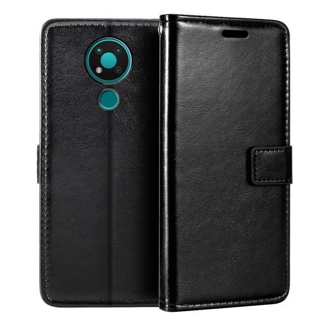 Ốp Lưng Da Nắp Gập Cho Điện Thoại Nokia 3.4 Nokia3.4