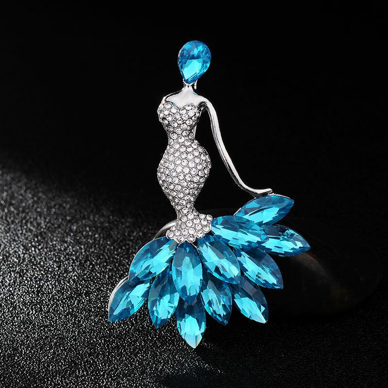 Ghim CàI ÁO HìNh Đuôi Cá ĐíNh Kim Cương Giả ThờI Trang Cho Nữ