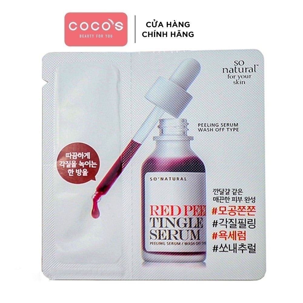 [HB GILF] [SAMPLE] Tinh Chất Red Peel Tingle Serum Sample Dạng Gói So Natural (2,5ml)