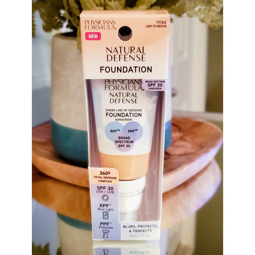 KEM NỀN TỰ NHIÊN MỎNG NHẸ CÓ CHỐNG NẮNG PHYSICIANS FORMULA NATURAL DEFENSE FOUNDATION 30ML CHÍNH HÃNG - 8186