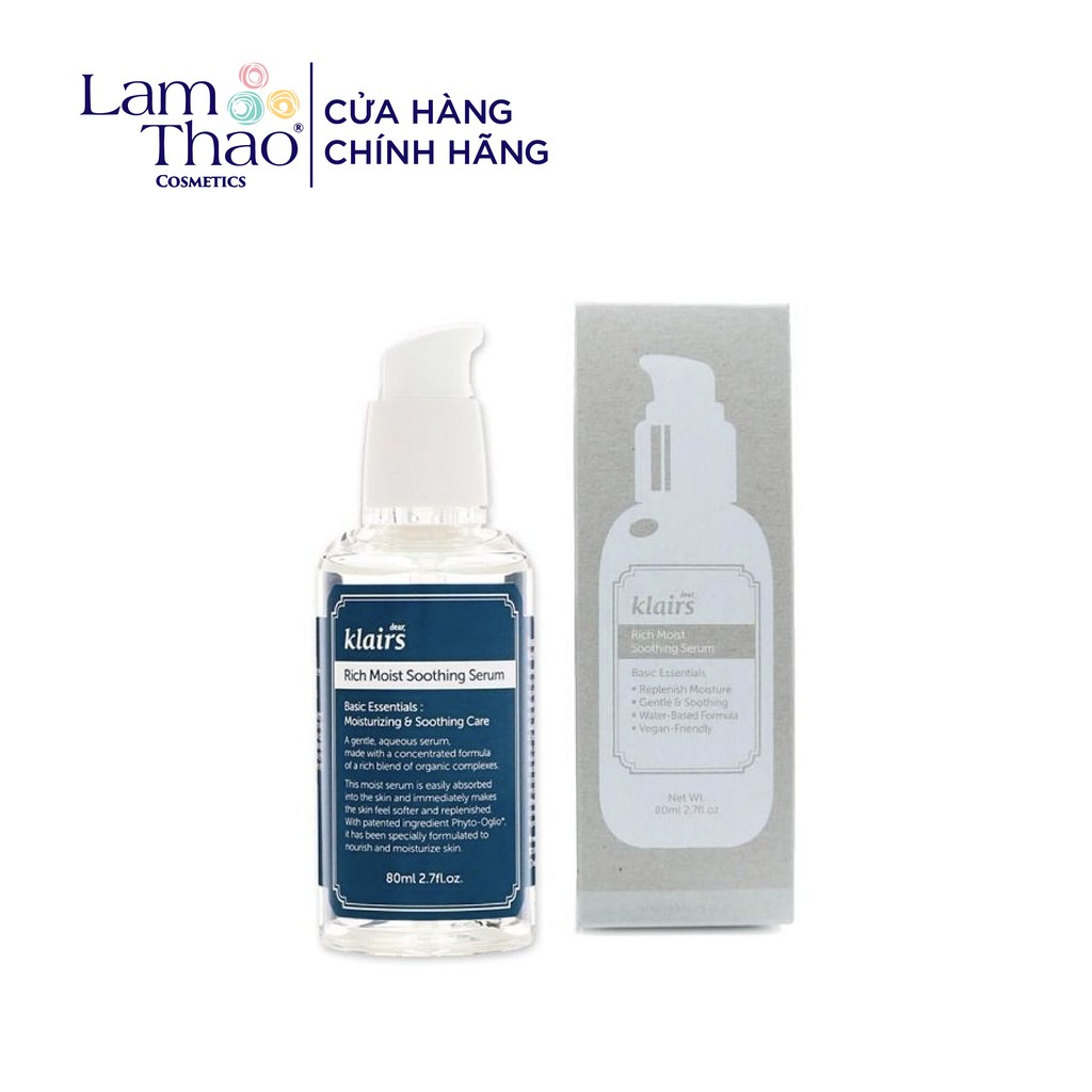 Tinh Chất Dưỡng Da Klairs Rich Moist Soothing Serum 80ml