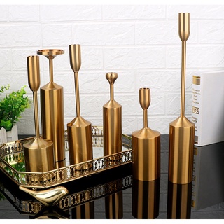 Bộ chân nến đồng 6pcs chân nến phong cách bắc âu