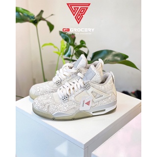[Chính hãng] Giày Nike Jordan 4 phối màu xám bạc - Ảnh thật shop chụp