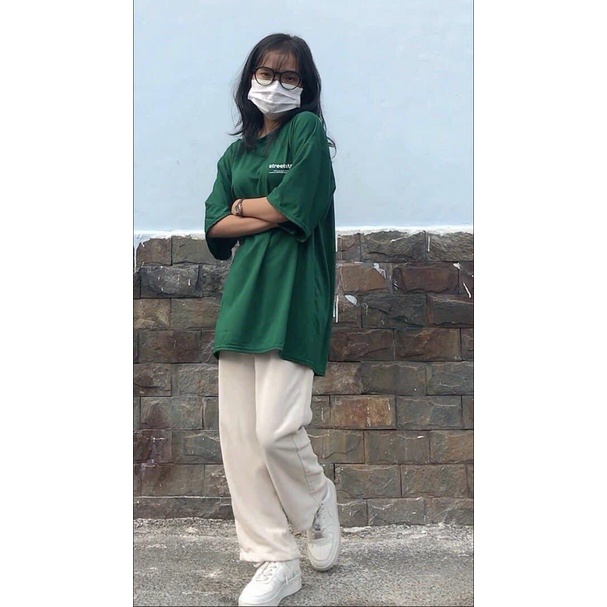 Áo Thun Nam Nữ Form Rộng Chữ Ngực Streets Unisex Chất Bo Tàu Uzzlang