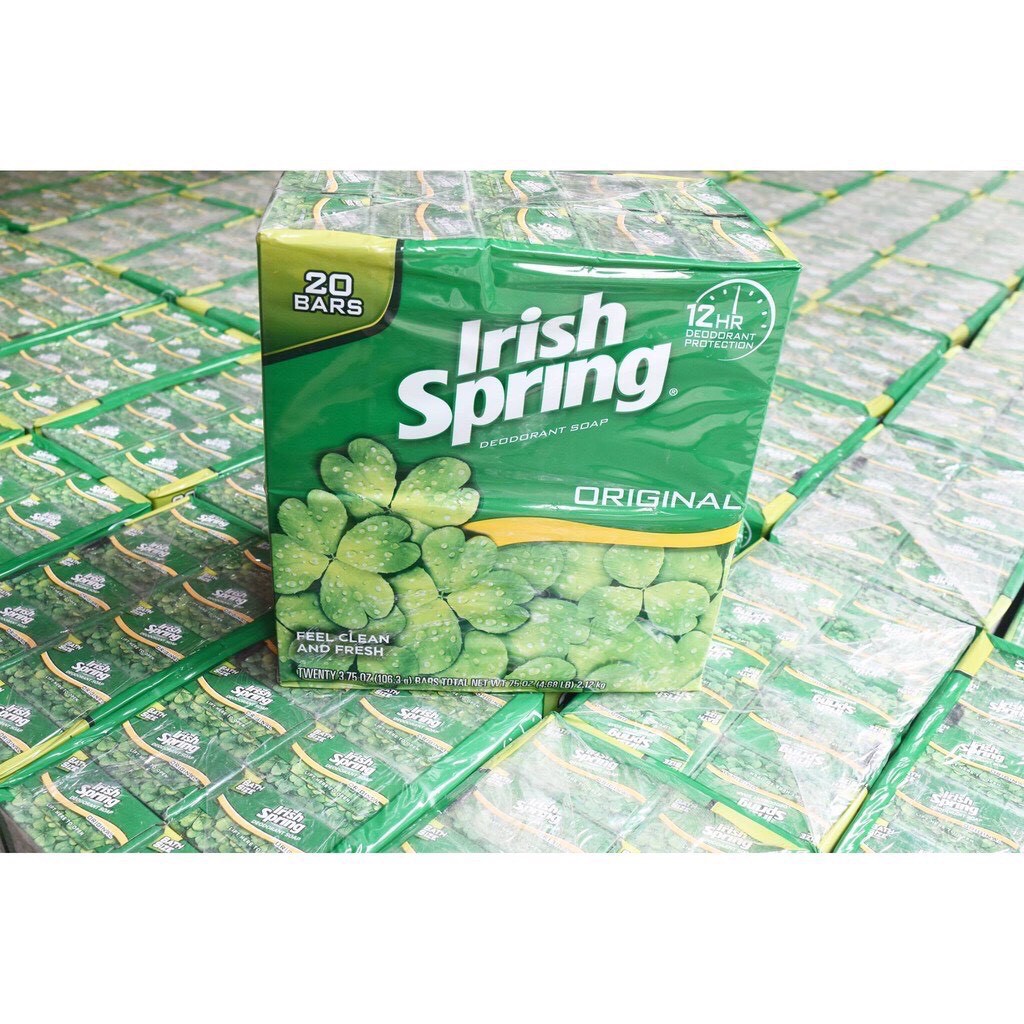 [HÀNG USA] XÀ BÔNG IRISH SPRING ORIGINAL FEEL CLEAR AND FRESH MỸ, THƠM MÁT DIỆT KHUẨN