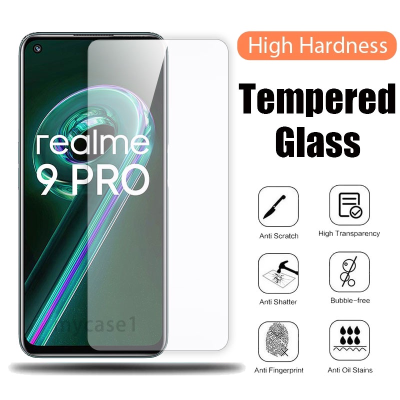 Kính cường lực cho Realme 10 9 8 7 6 5 Pro 9i 8i 7i 6i 5i 5s Q Pro+ 4G 5G 2022